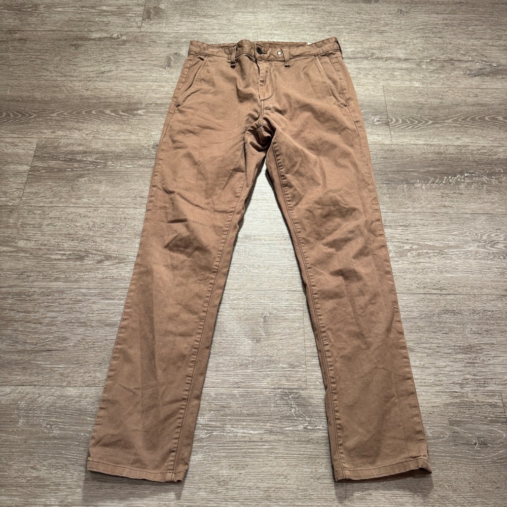 rag & bone Fit 2 Chino Pants Mens 31 Brown Cotton Twill Slim Fit 30x30 Preppy